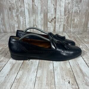 Salvatore Ferragamo Black Leather Oxfords